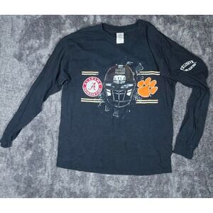 Alabama Crimson Tide vs Clemson Tigers 2016 Football Long Sleeve T Shirt Large